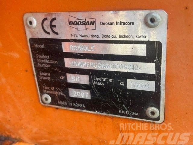 Doosan DX 180 LC Kāpurķēžu ekskavatori