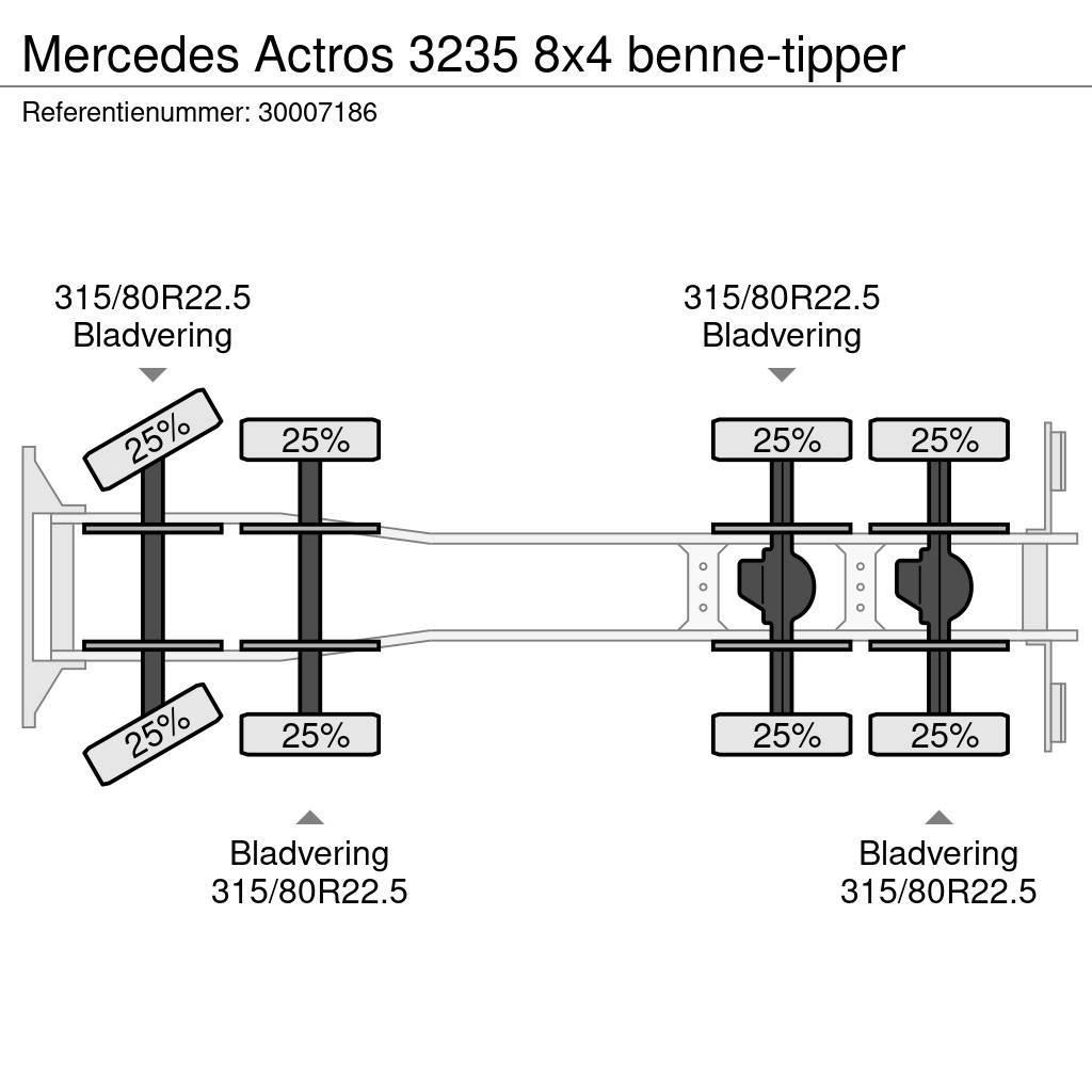 Mercedes-Benz Actros 3235 8x4 benne-tipper Pašizgāzējs