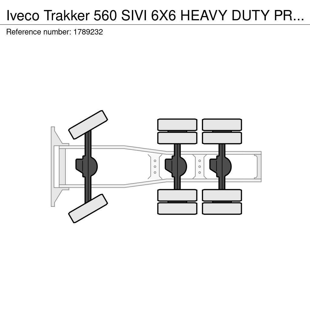 Iveco Trakker 560 SIVI 6X6 HEAVY DUTY PRIME MOVER 275 TO Vilcēji