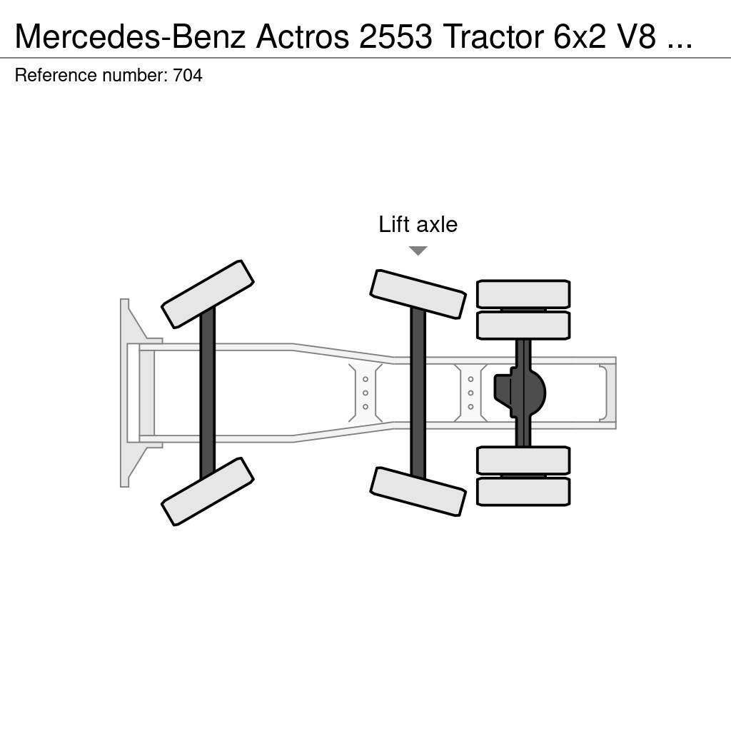 Mercedes-Benz Actros 2553 Tractor 6x2 V8 EPS Retarder Big Axle G Vilcēji