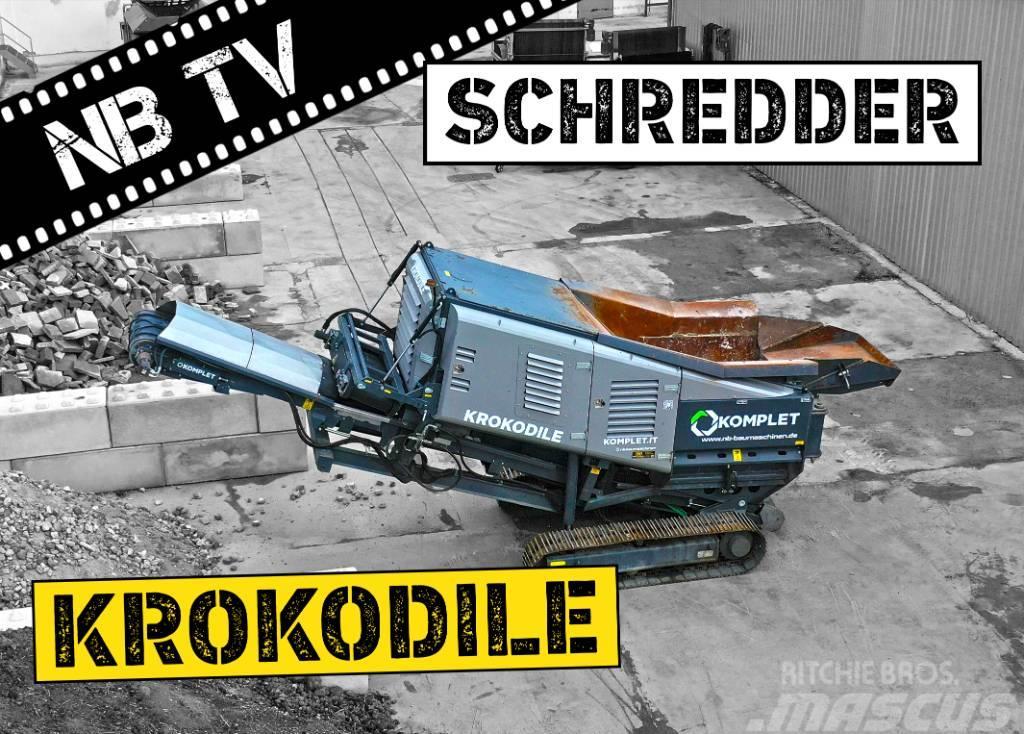 Komplet Mobiler Schredder Krokodile - bis zu 200 t/h Atkritumu smalcinātāji