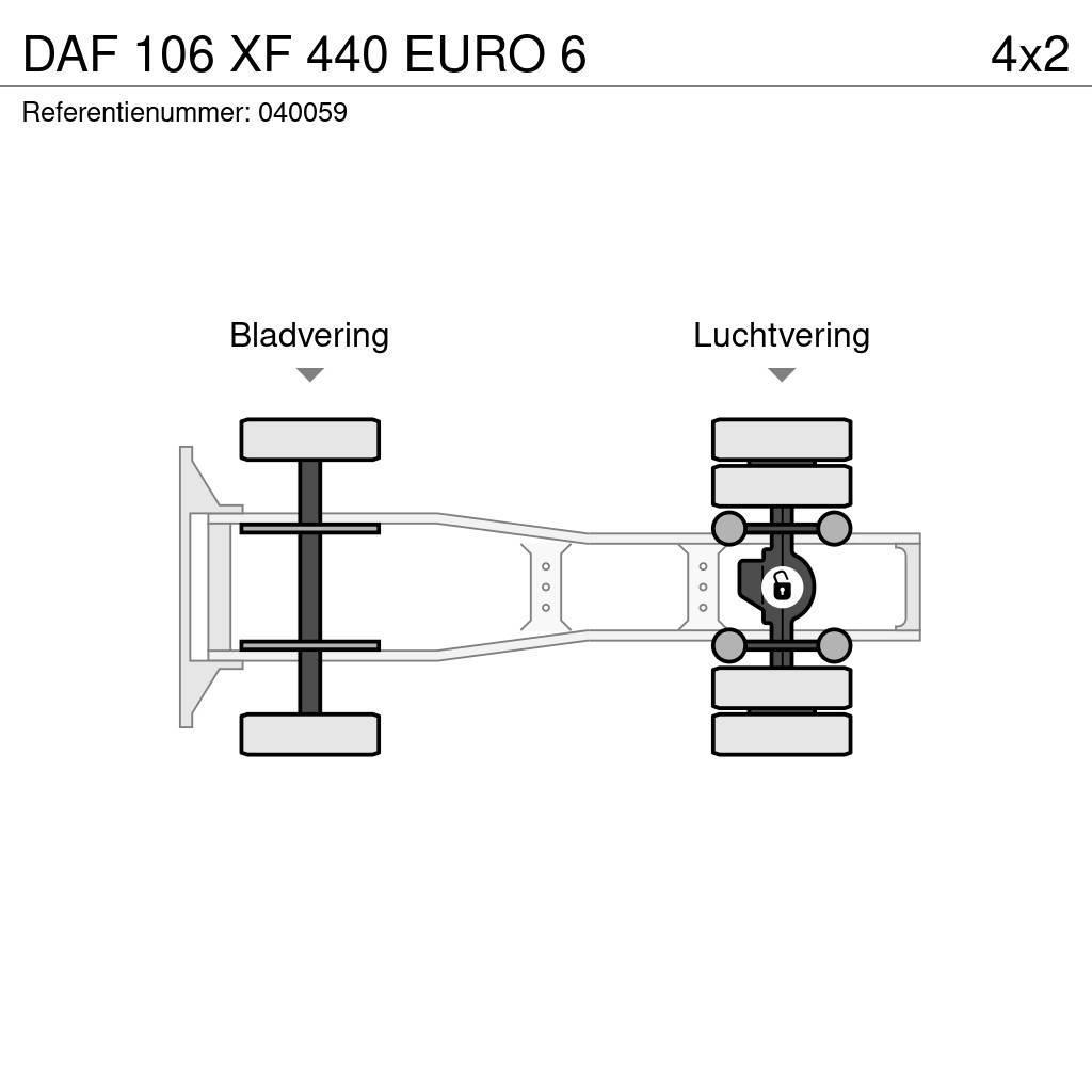 DAF 106 XF 440 EURO 6 Vilcēji