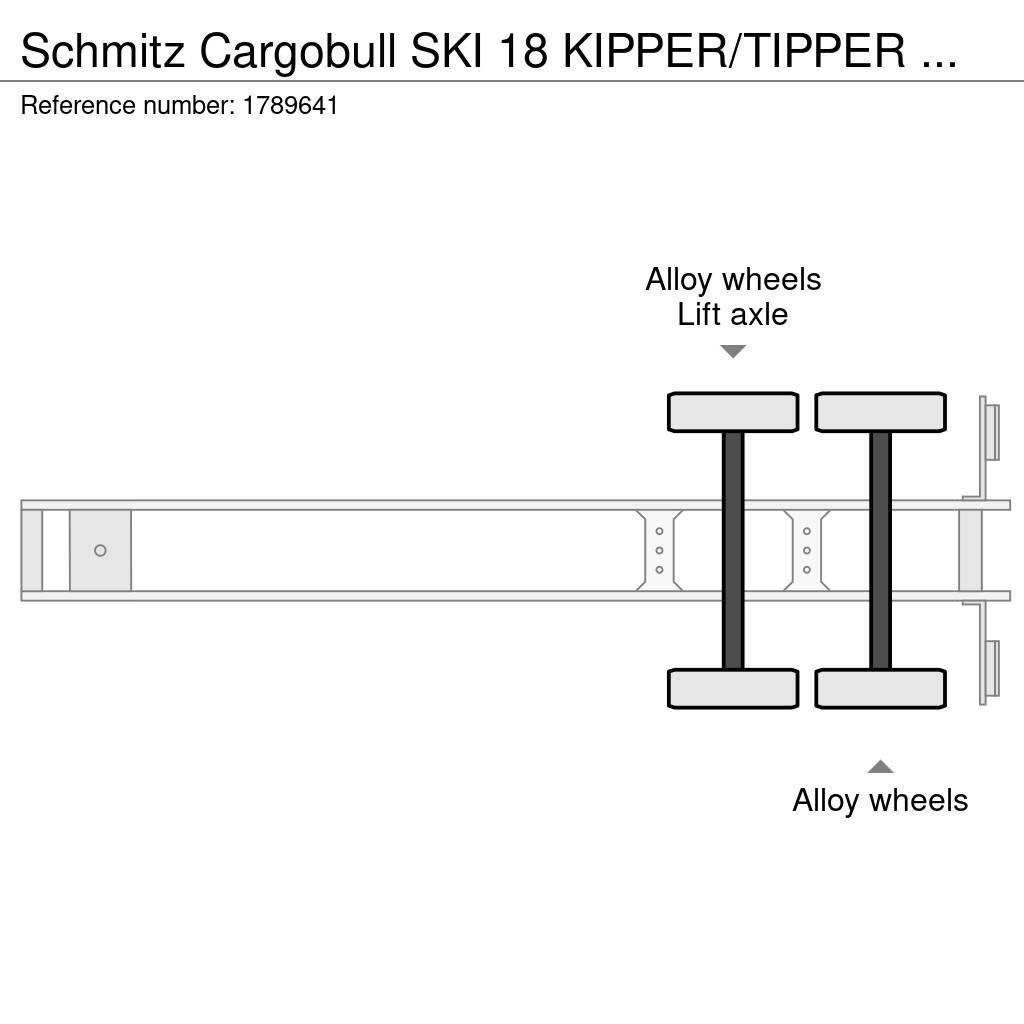 Schmitz Cargobull SKI 18 KIPPER/TIPPER TRAILER/AUFLIEGER Piekabes pašizgāzēji