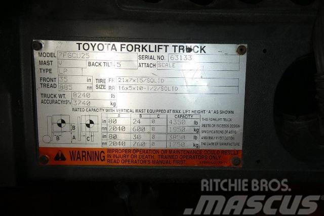 Toyota 7FGCU25 Autokrāvēji - citi
