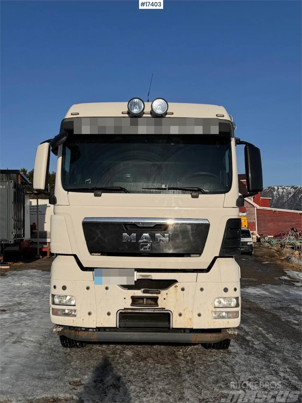 MAN TGX 35.480 8x4 flatbed truck w/ driving bridges Platformas/izkraušana no sāniem