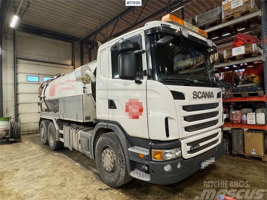 Scania G440 suction/flushing truck w/ Nomek superstructur Kravas mašīna- betona sūknis