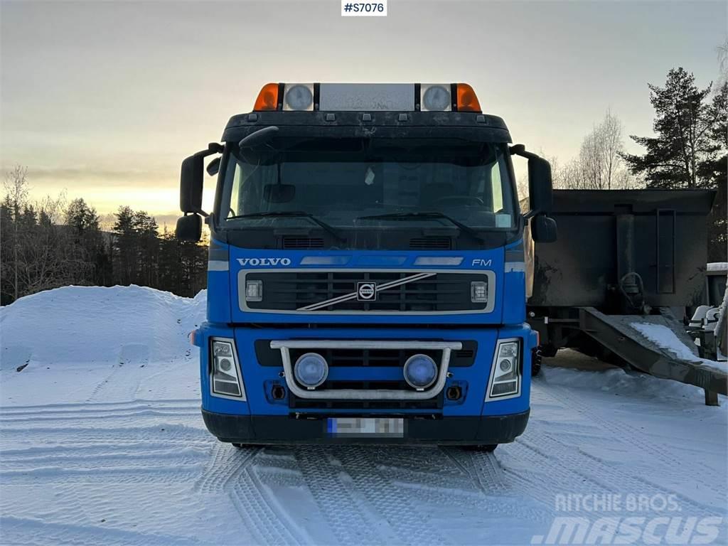 Volvo FM 400 6*2 Crane Truck with tiltable flatbed + Pal Smagās mašīnas ar celtni