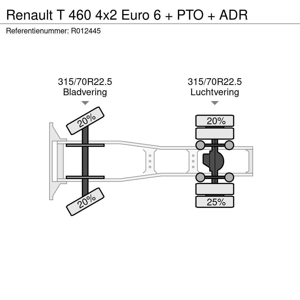 Renault T 460 4x2 Euro 6 + PTO + ADR Vilcēji