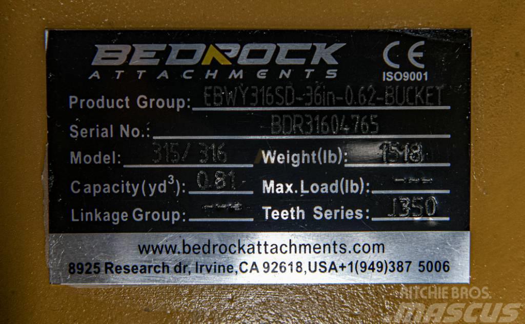 CAT 36" Severe Rock Bucket CAT 315D/F,316E/F,318D2/F Citas sastāvdaļas