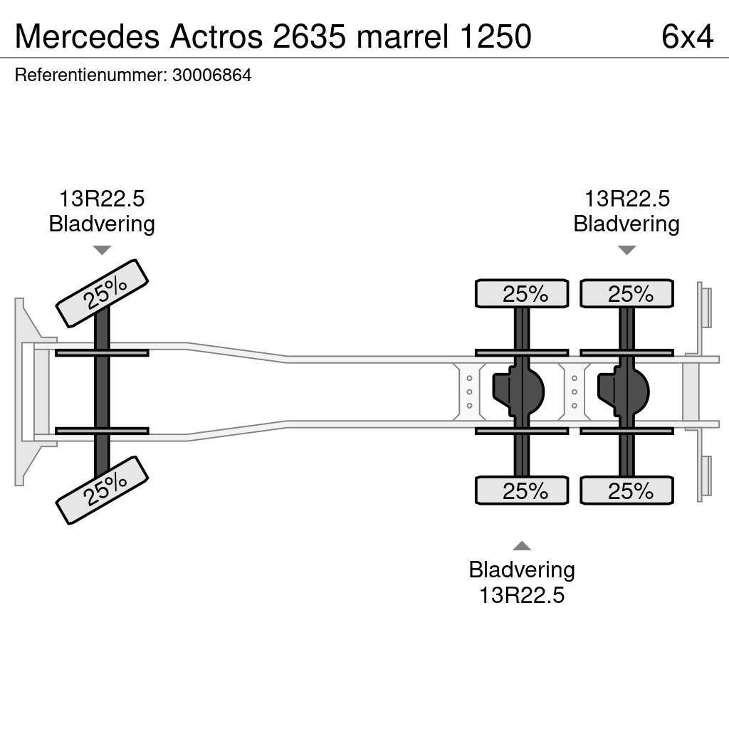 Mercedes-Benz Actros 2635 marrel 1250 Smagās mašīnas ar celtni