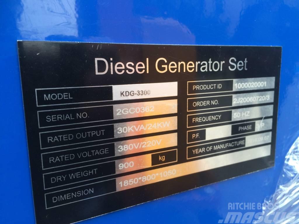 Kubota powred diesel generator set sq 3300 KOVO Dīzeļģeneratori