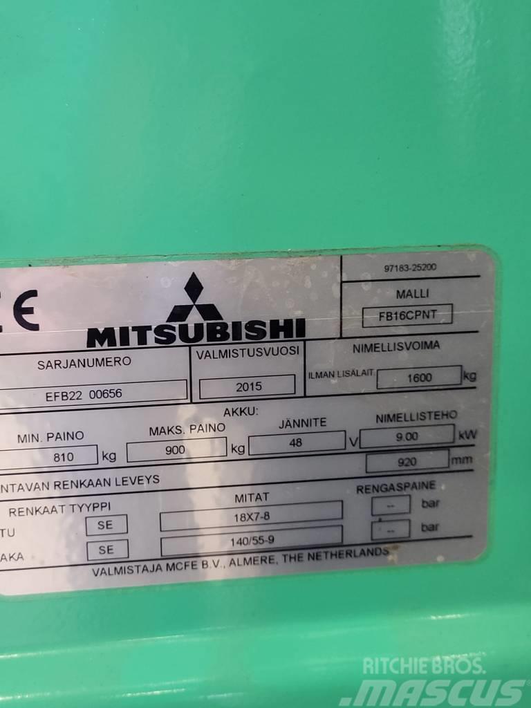Mitsubishi FB16CPNT " Lappeenrannassa" Elektriskie iekrāvēji