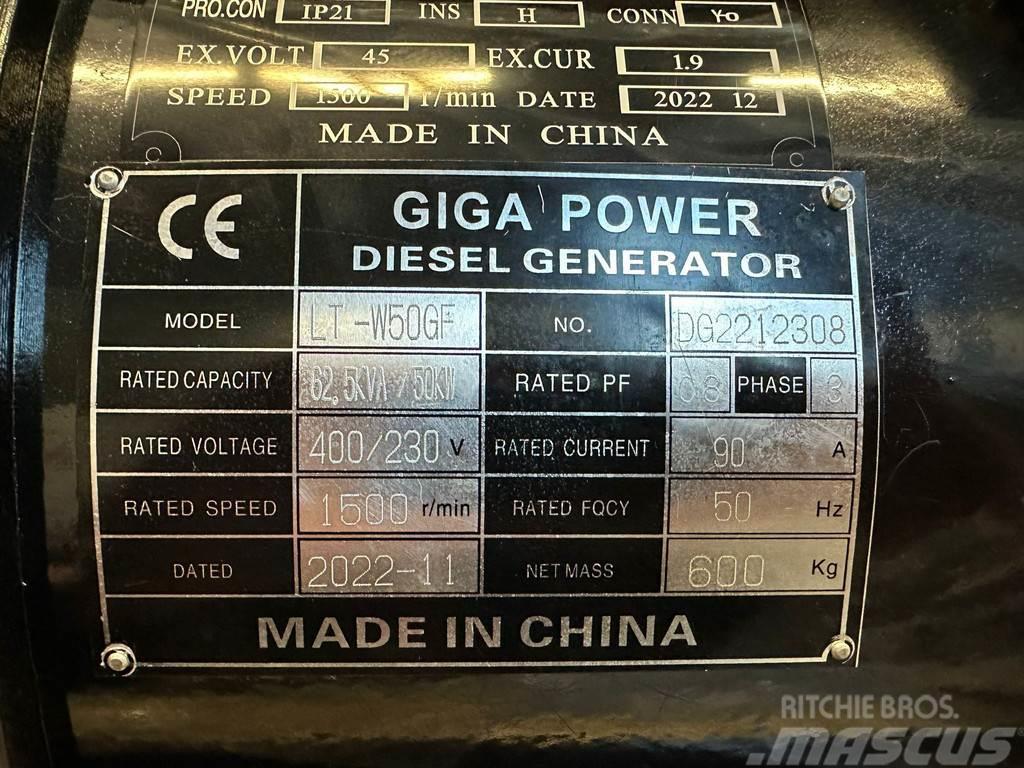  Giga power LT-W50GF 62.5KVA open set Citi ģeneratori