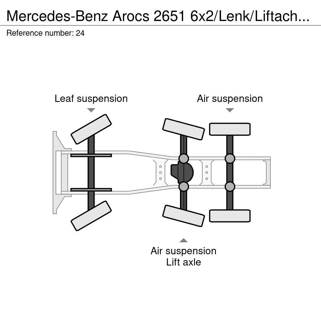 Mercedes-Benz Arocs 2651 6x2/Lenk/Liftachse/ Eu6/282 tkm Tractor Units