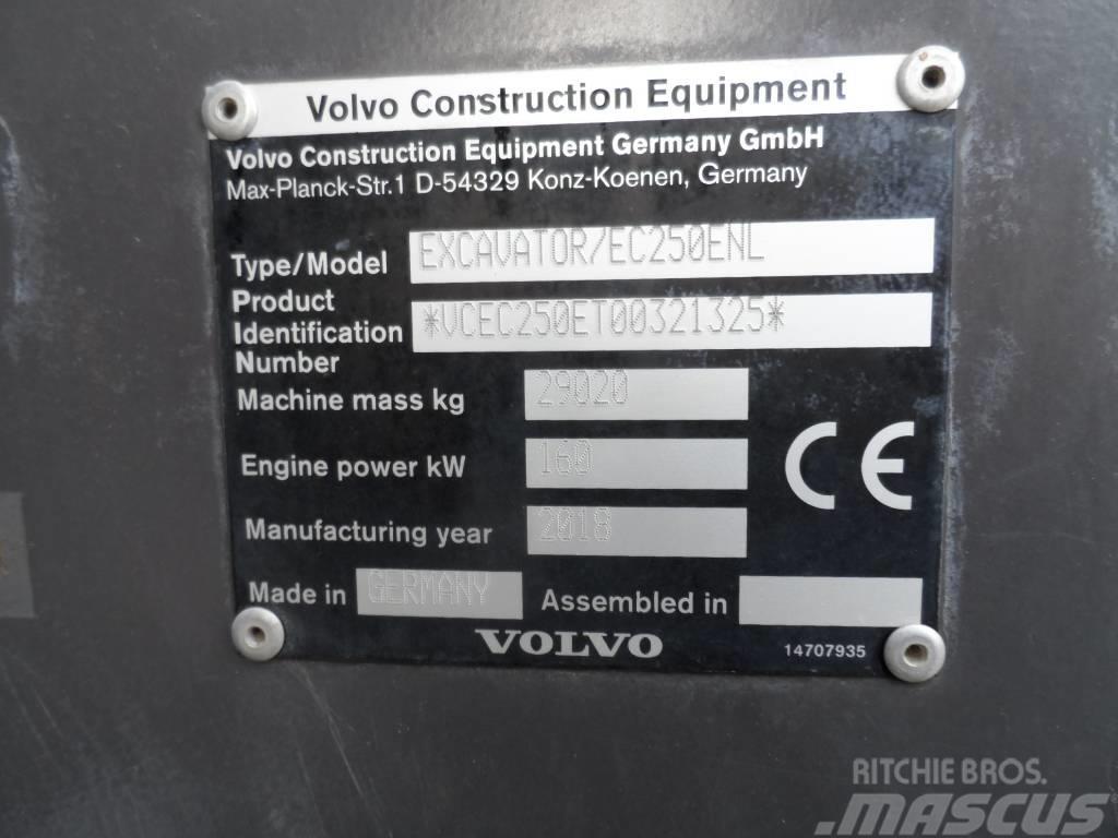 Volvo EC 250 ENL Kāpurķēžu ekskavatori