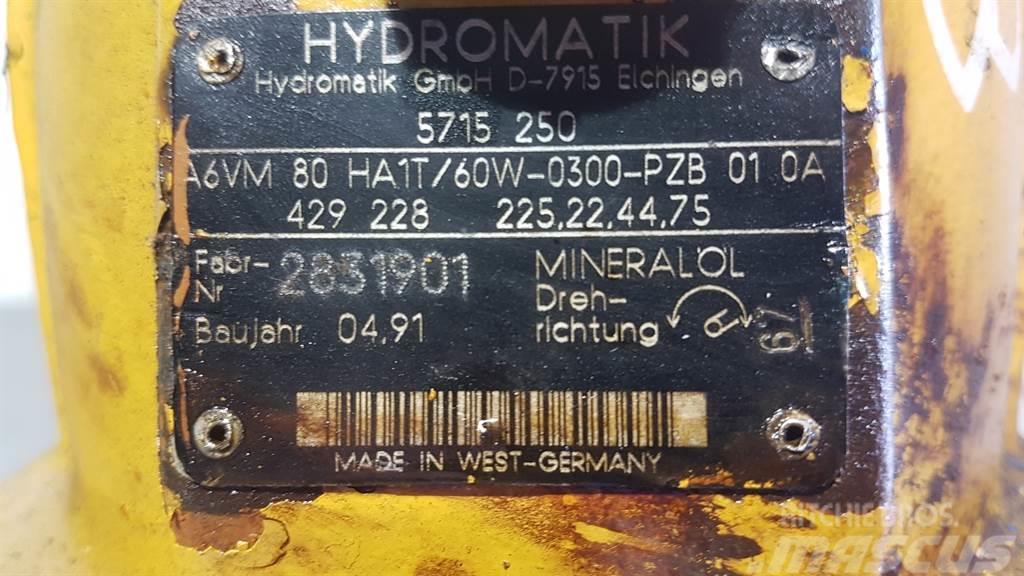 Hydromatik A6VM80HA1T/60W - Drive motor/Fahrmotor/Rijmotor Hidraulika