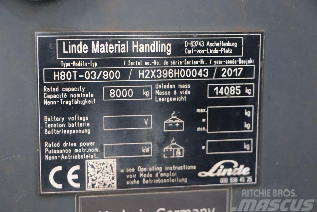 Linde H80T-03/900 LPG tehnika