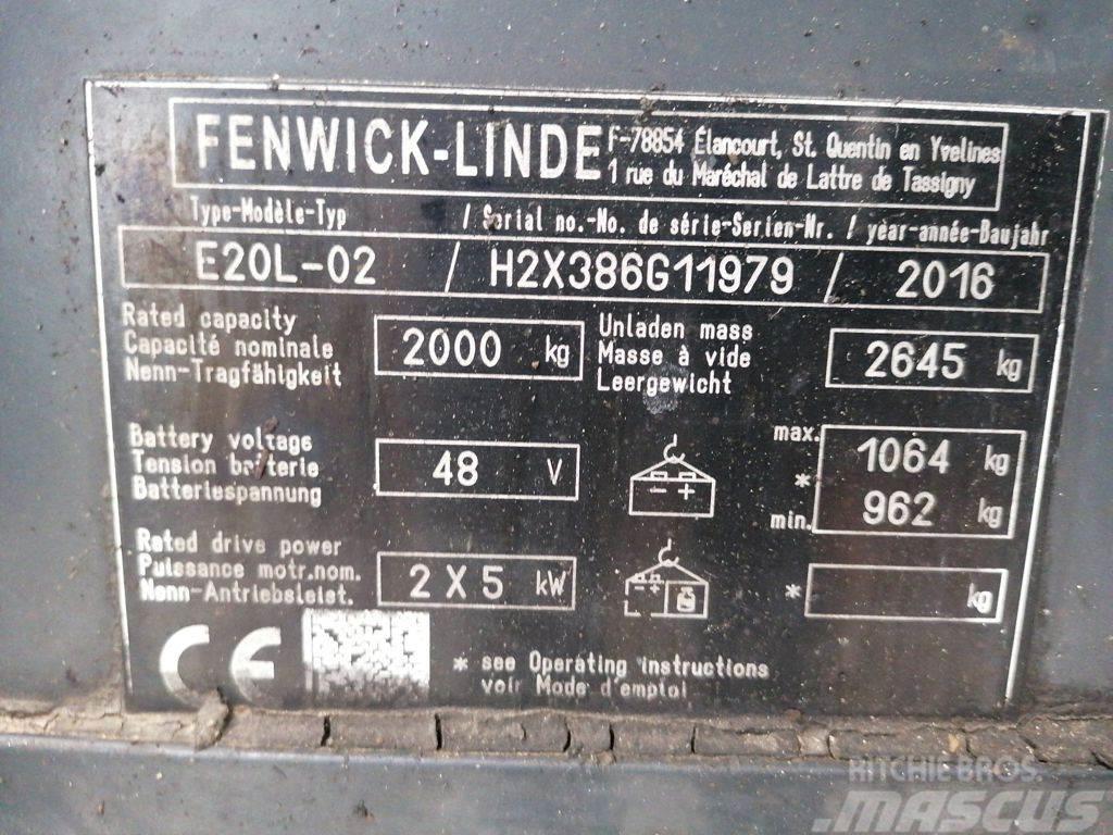 Linde E20L-02 Electric forklift trucks