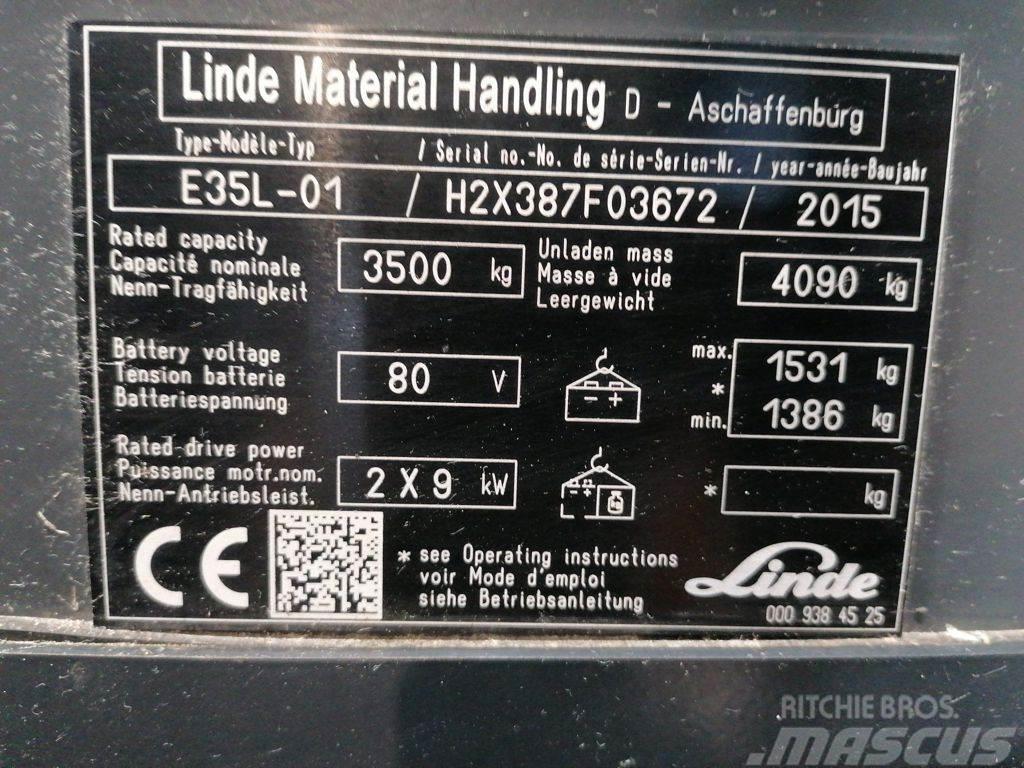 Linde E35L-01 Elektriskie iekrāvēji