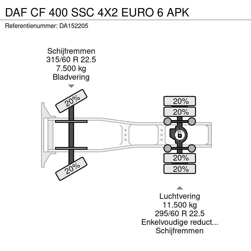 DAF CF 400 SSC 4X2 EURO 6 APK Vilcēji