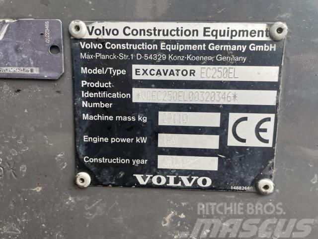 Volvo EC 250 EL Kāpurķēžu ekskavatori