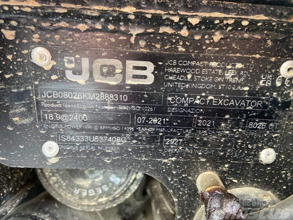 JCB 8026CTS Kāpurķēžu ekskavatori