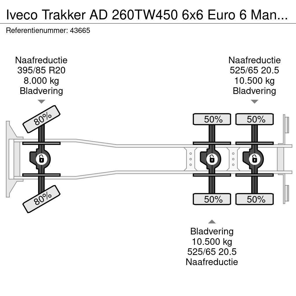 Iveco Trakker AD 260TW450 6x6 Euro 6 Manual Full steel J Pašizgāzējs