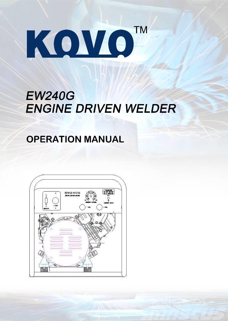  New Kohler powered welder generator EW240G Metināšanas iekārtas