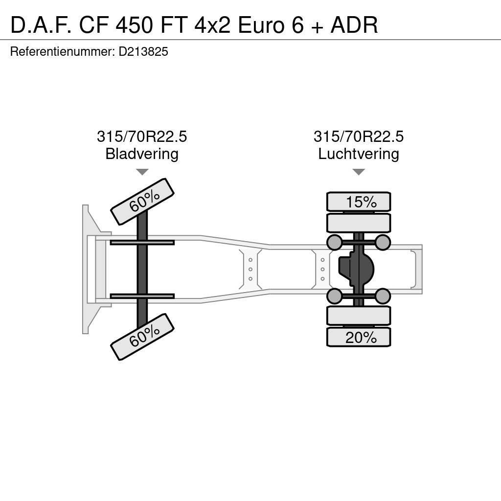 DAF CF 450 FT 4x2 Euro 6 + ADR Vilcēji