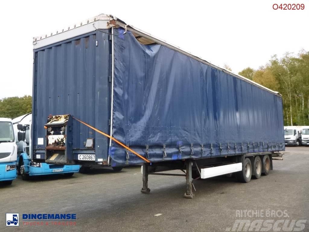 Krone Curtain side trailer double stock 97 m3 Tents puspiekabes