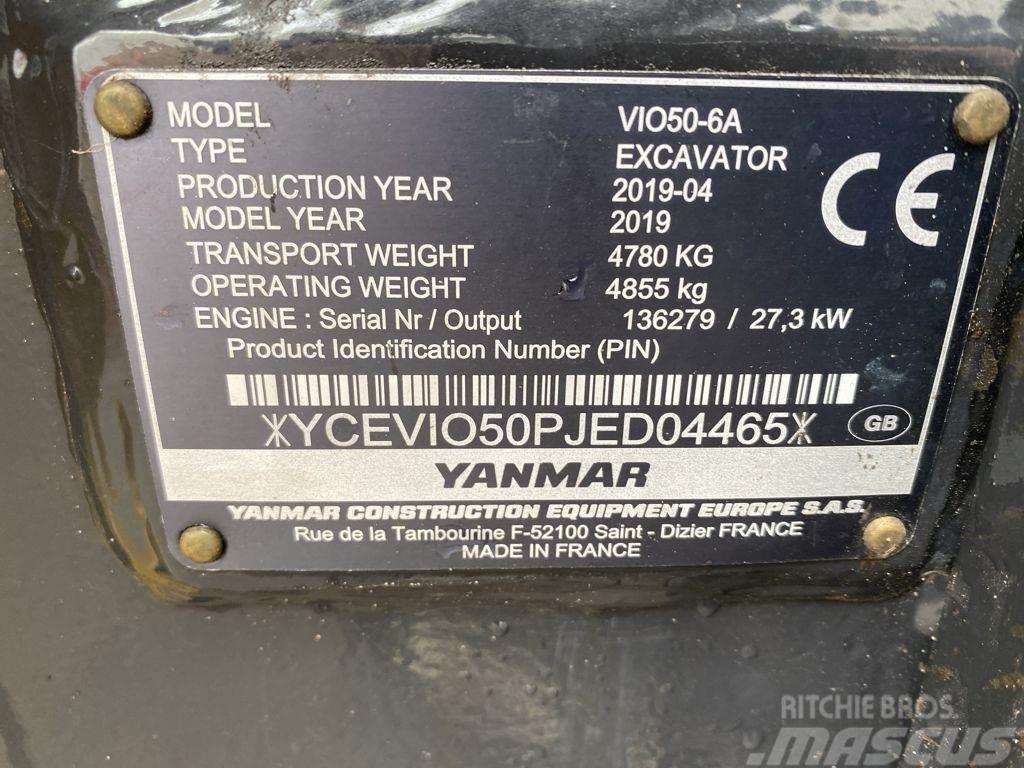 Yanmar VIO50 Kāpurķēžu ekskavatori