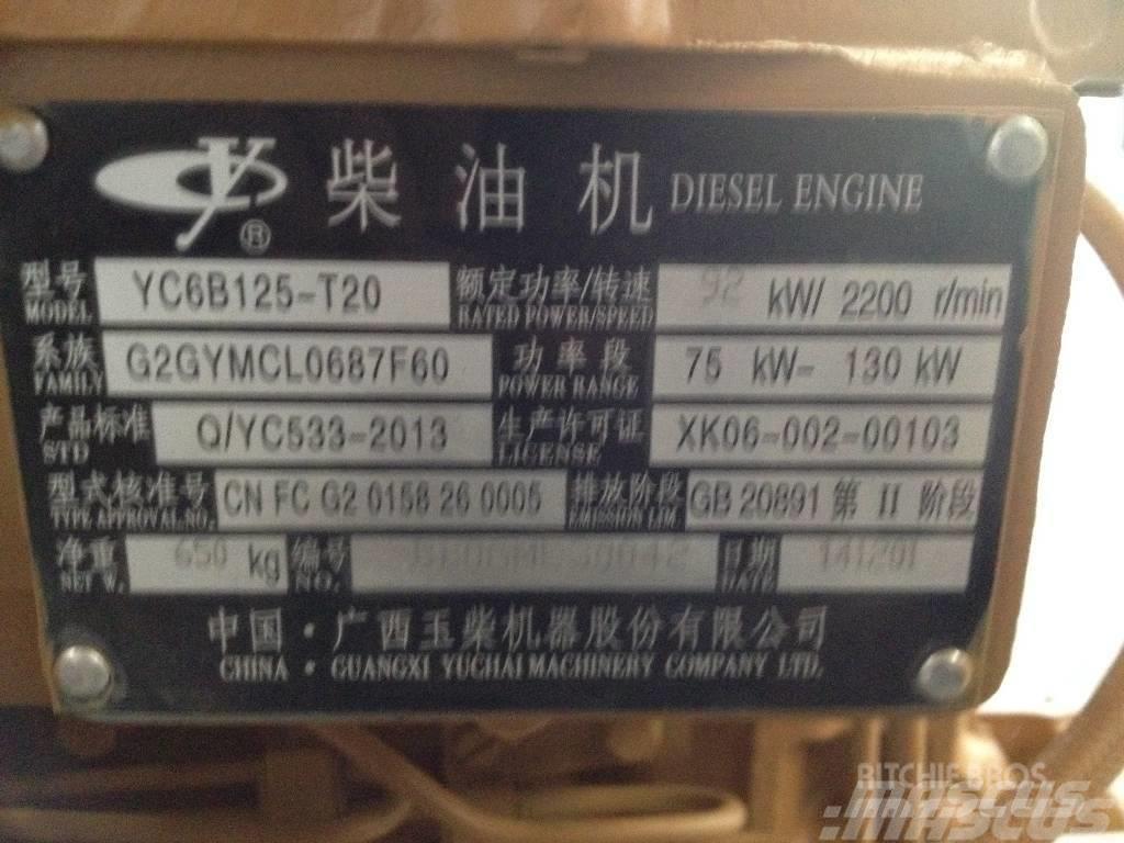 Yuchai YC6B125-T20 Dzinēji