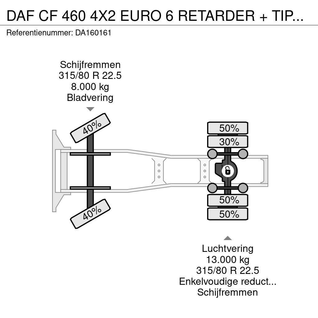 DAF CF 460 4X2 EURO 6 RETARDER + TIPPER HYDRAULIC Vilcēji