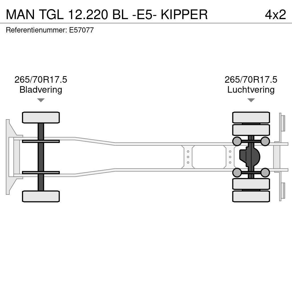 MAN TGL 12.220 BL -E5- KIPPER Pašizgāzējs