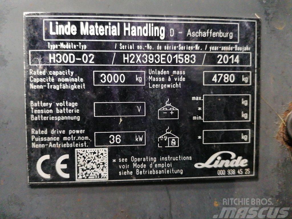 Linde H30D-02 Tehnika ar dīzeļa dzinēju