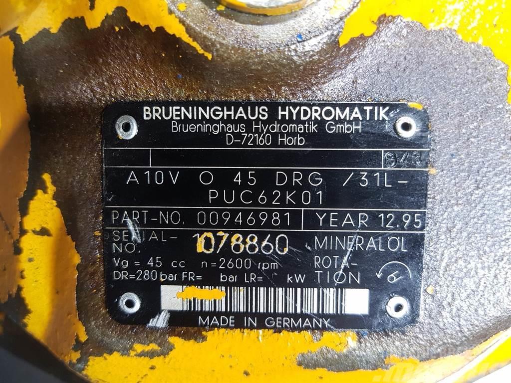 Brueninghaus Hydromatik A10VO45DRG/31L Hidraulika
