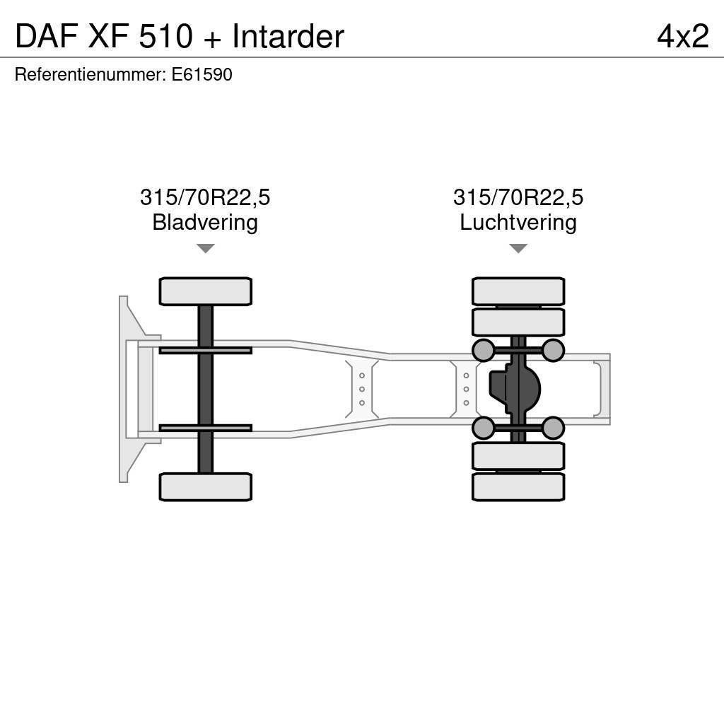 DAF XF 510 + Intarder Vilcēji
