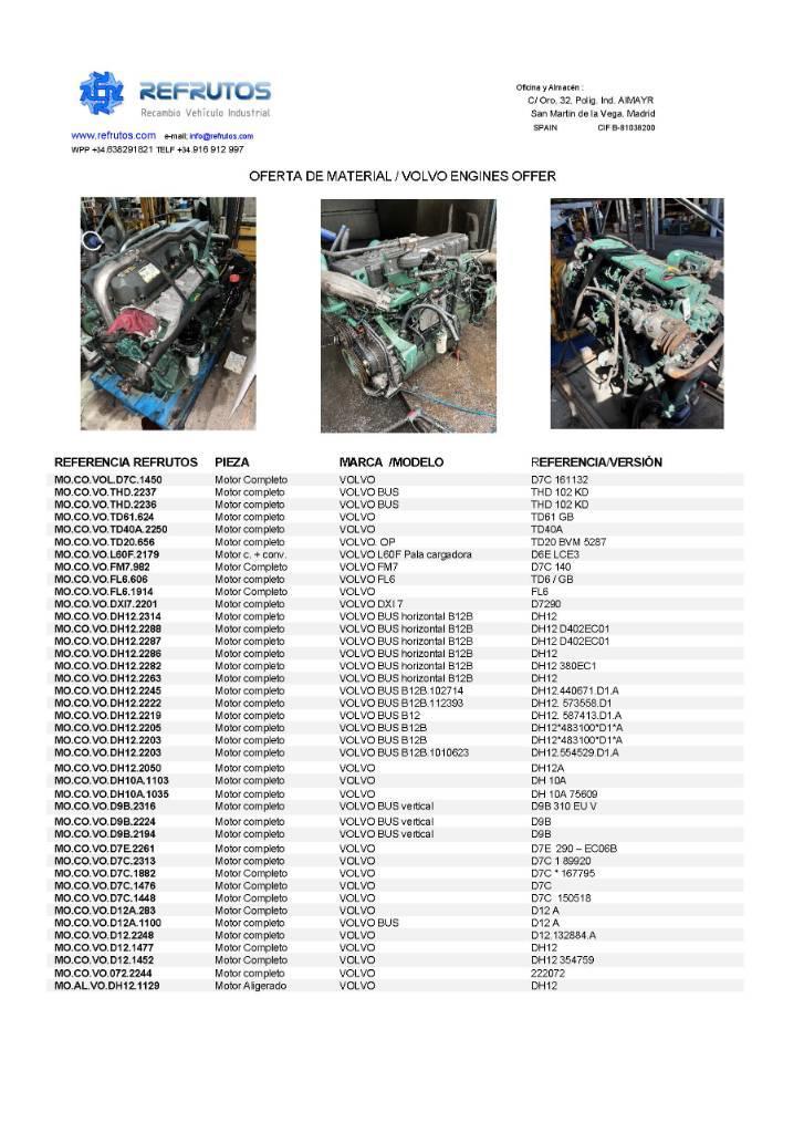 Volvo D9 B Engines