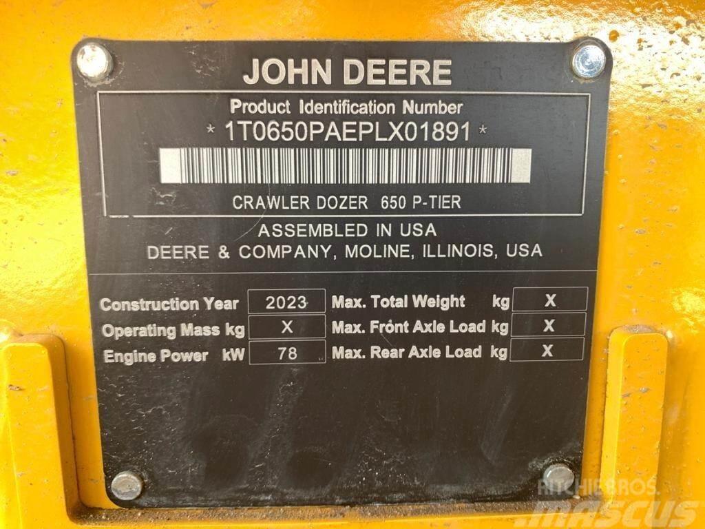 John Deere 650P LGP Kāpurķēžu buldozeri