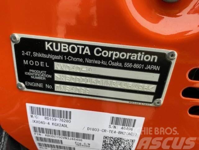 Kubota KX040-4 Mini ekskavatori < 7 t