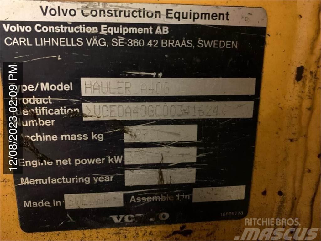 Volvo A40G Artikulētie pašizgāzēji