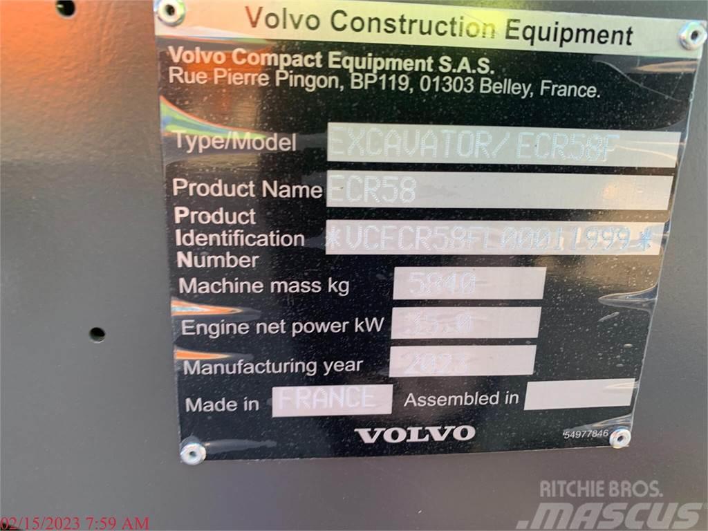 Volvo ECR58F Kāpurķēžu ekskavatori