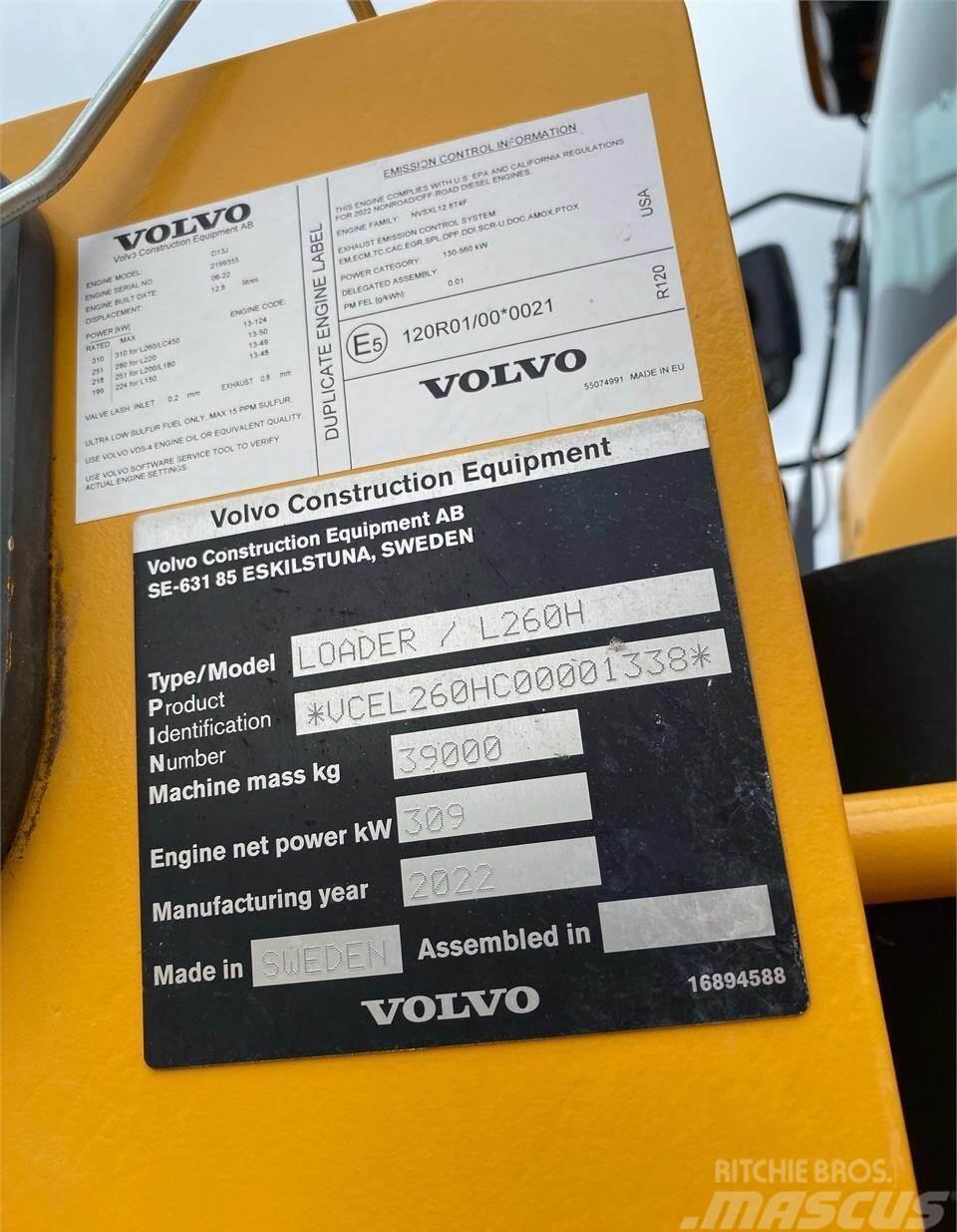 Volvo L260H Iekrāvēji uz riteņiem