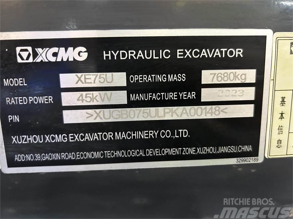 XCMG XE75U Kāpurķēžu ekskavatori