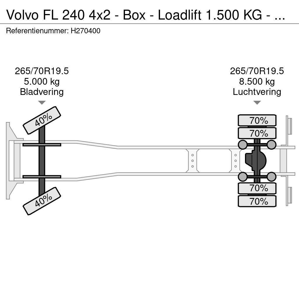 Volvo FL 240 4x2 - Box - Loadlift 1.500 KG - Euro 5 - Au Furgons