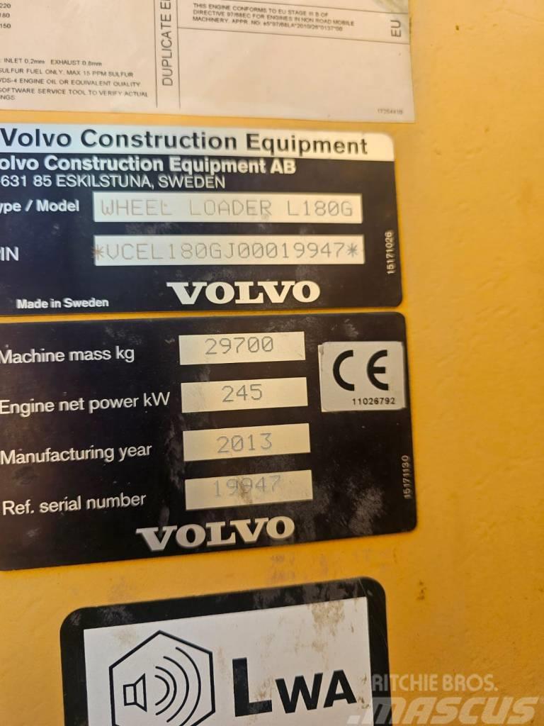 Volvo L180G capacity 6,1 m3 with weight / l150 l180 Iekrāvēji uz riteņiem