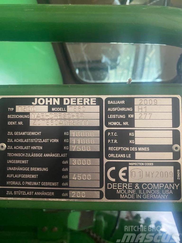 John Deere T 560 Ražas novākšanas kombaini