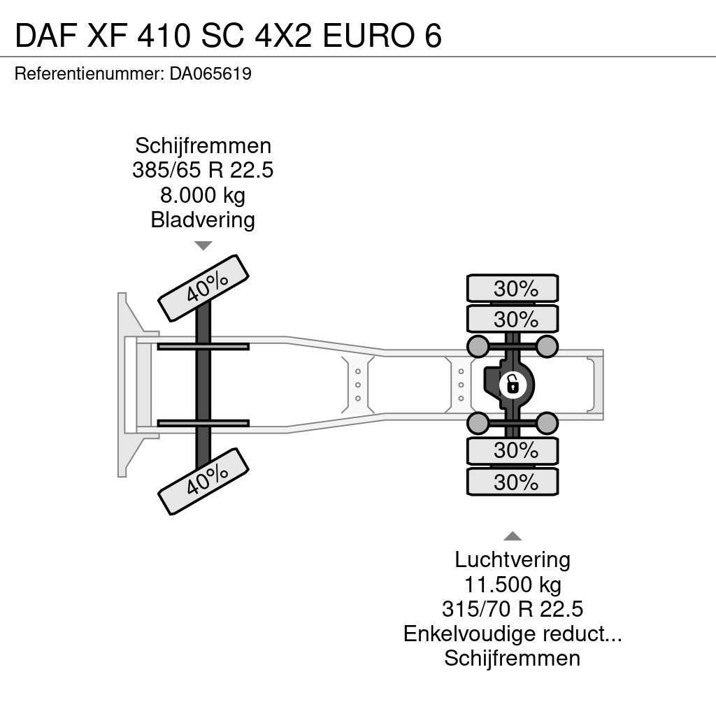 DAF XF 410 SC 4X2 EURO 6 Vilcēji