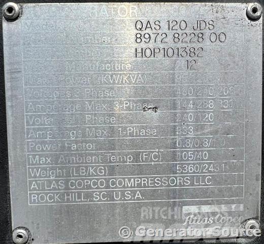 Atlas Copco 106 kW - FLORIDA Dīzeļģeneratori