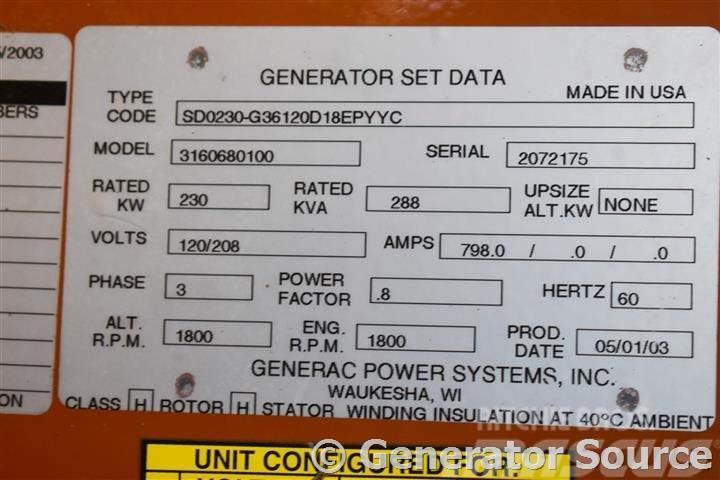 Generac 230 kW - JUST ARRIVED Dīzeļģeneratori